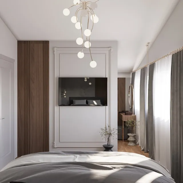 Chambre et panneaux décoratifs - réalisation Amarildo TELO